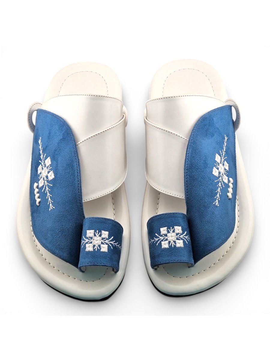 Multi-Color Embroidered Casual Sandals