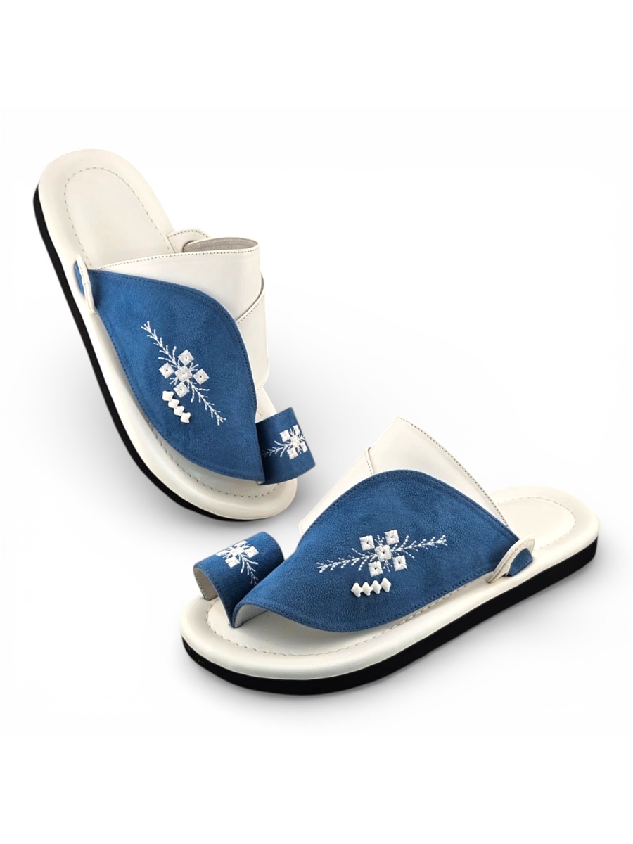 Multi-Color Embroidered Casual Sandals