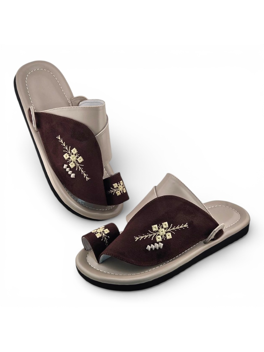 Multi-Color Embroidered Casual Sandals