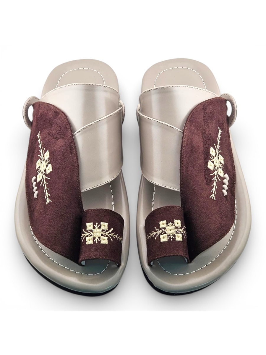 Multi-Color Embroidered Casual Sandals