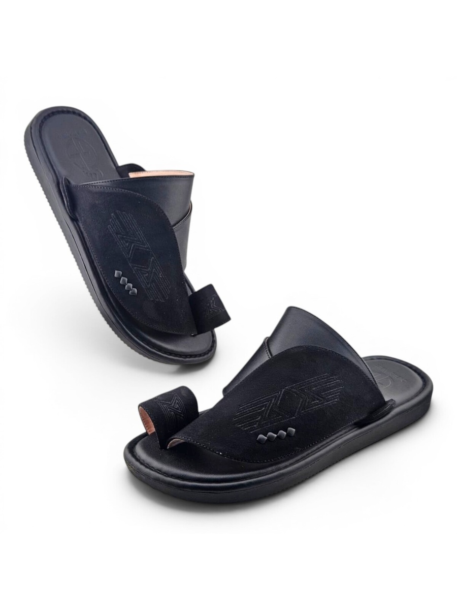 Men Black Arabic Sandals Comfort