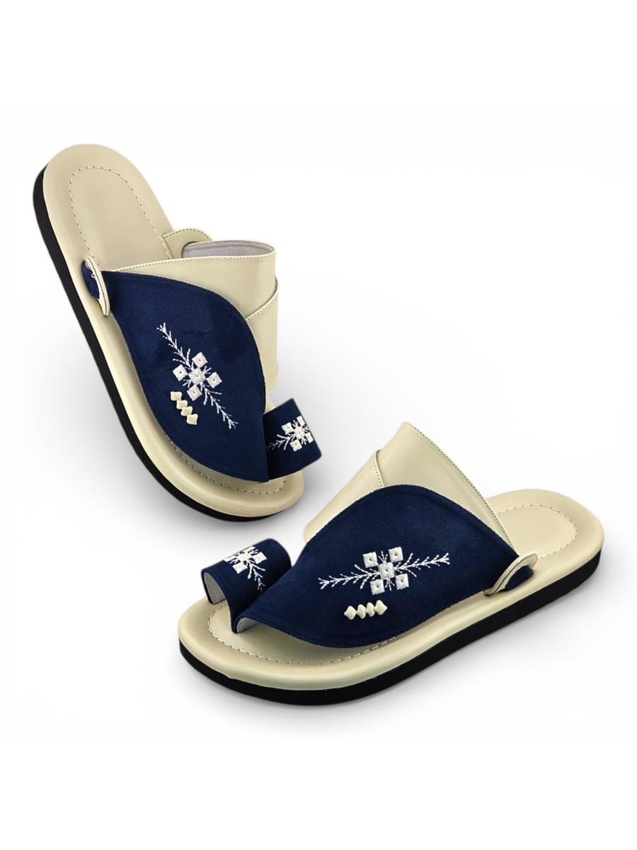 Multi-Color Embroidered Casual Sandals