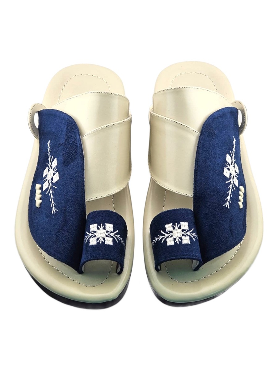 Multi-Color Embroidered Casual Sandals