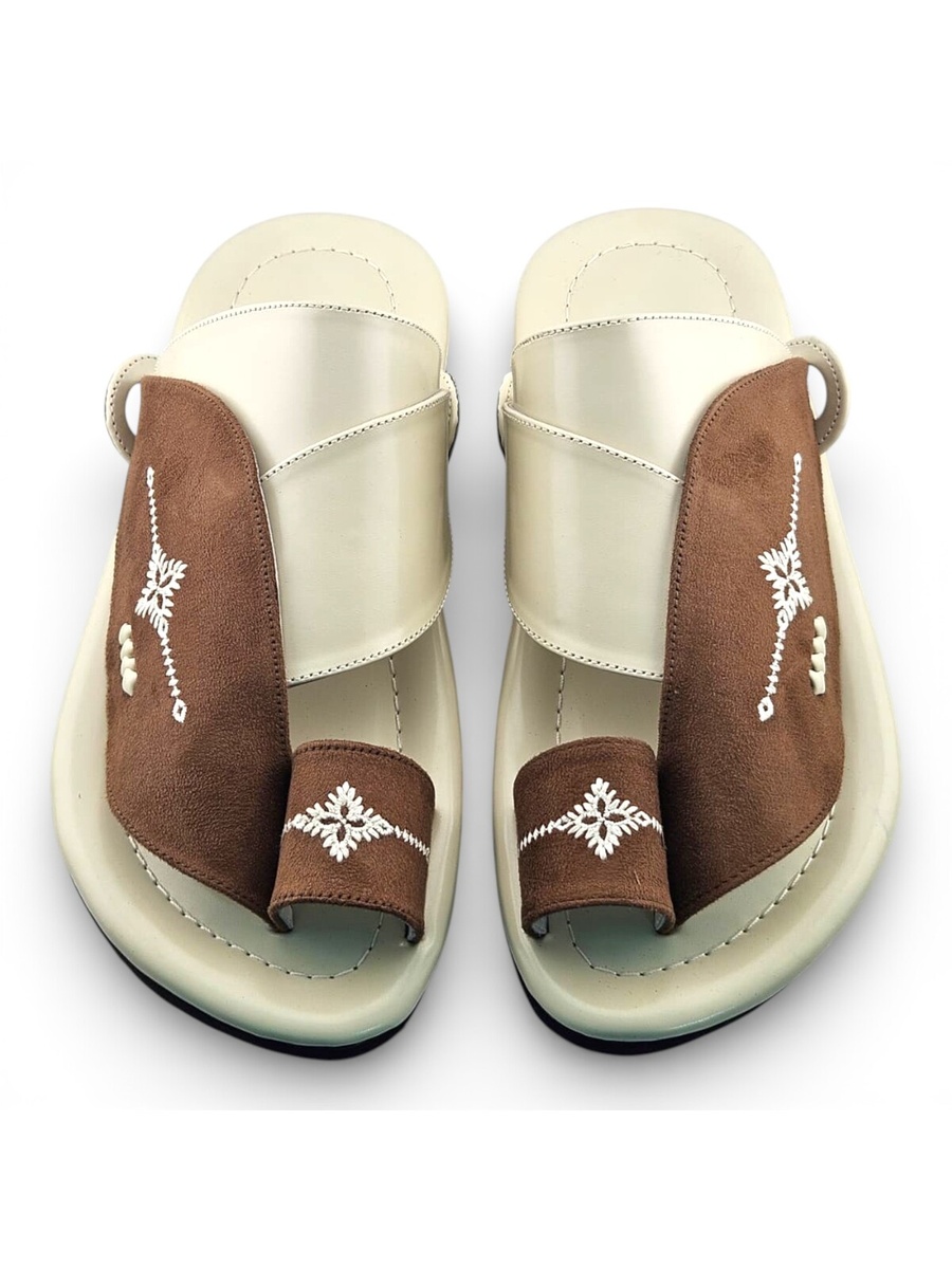 Multi-Color Embroidered Casual Sandals