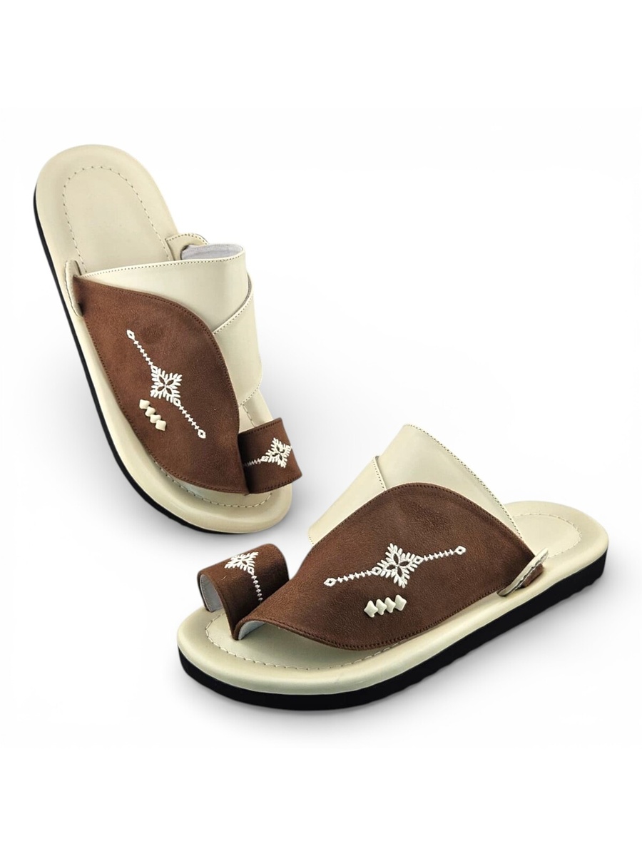 Multi-Color Embroidered Casual Sandals