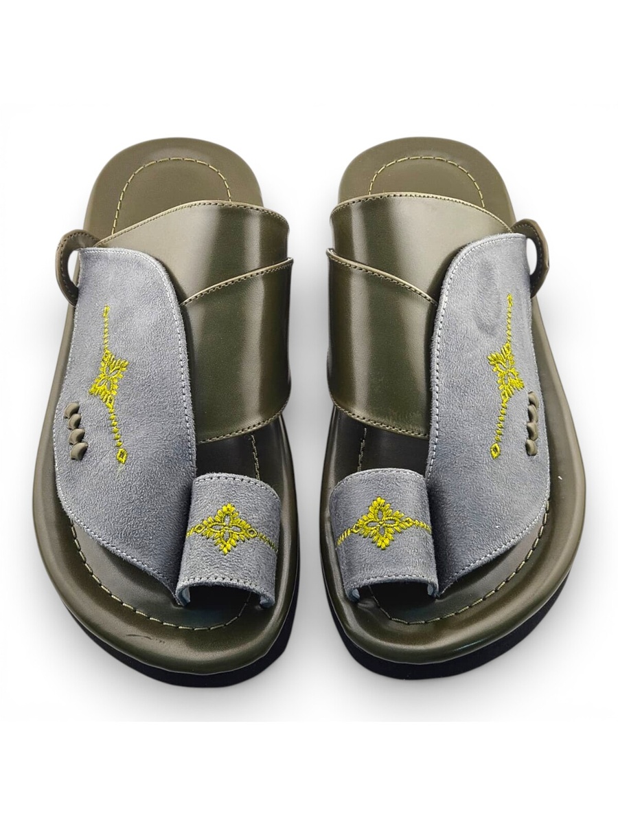 Multi-Color Embroidered Casual Sandals