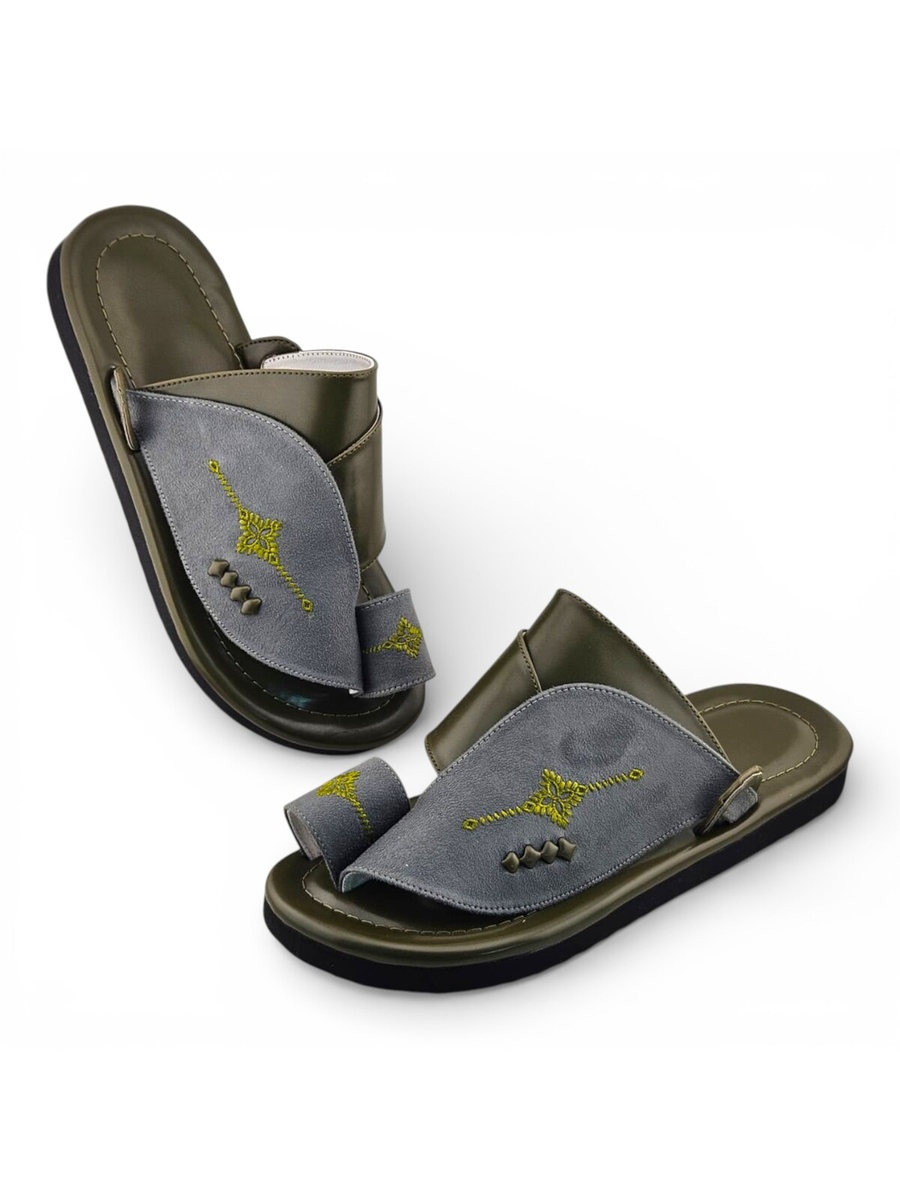 Multi-Color Embroidered Casual Sandals