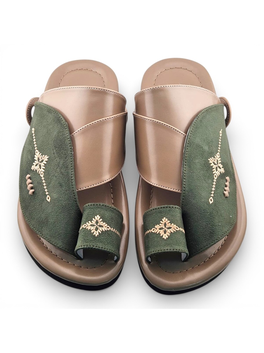 Multi-Color Embroidered Casual Sandals
