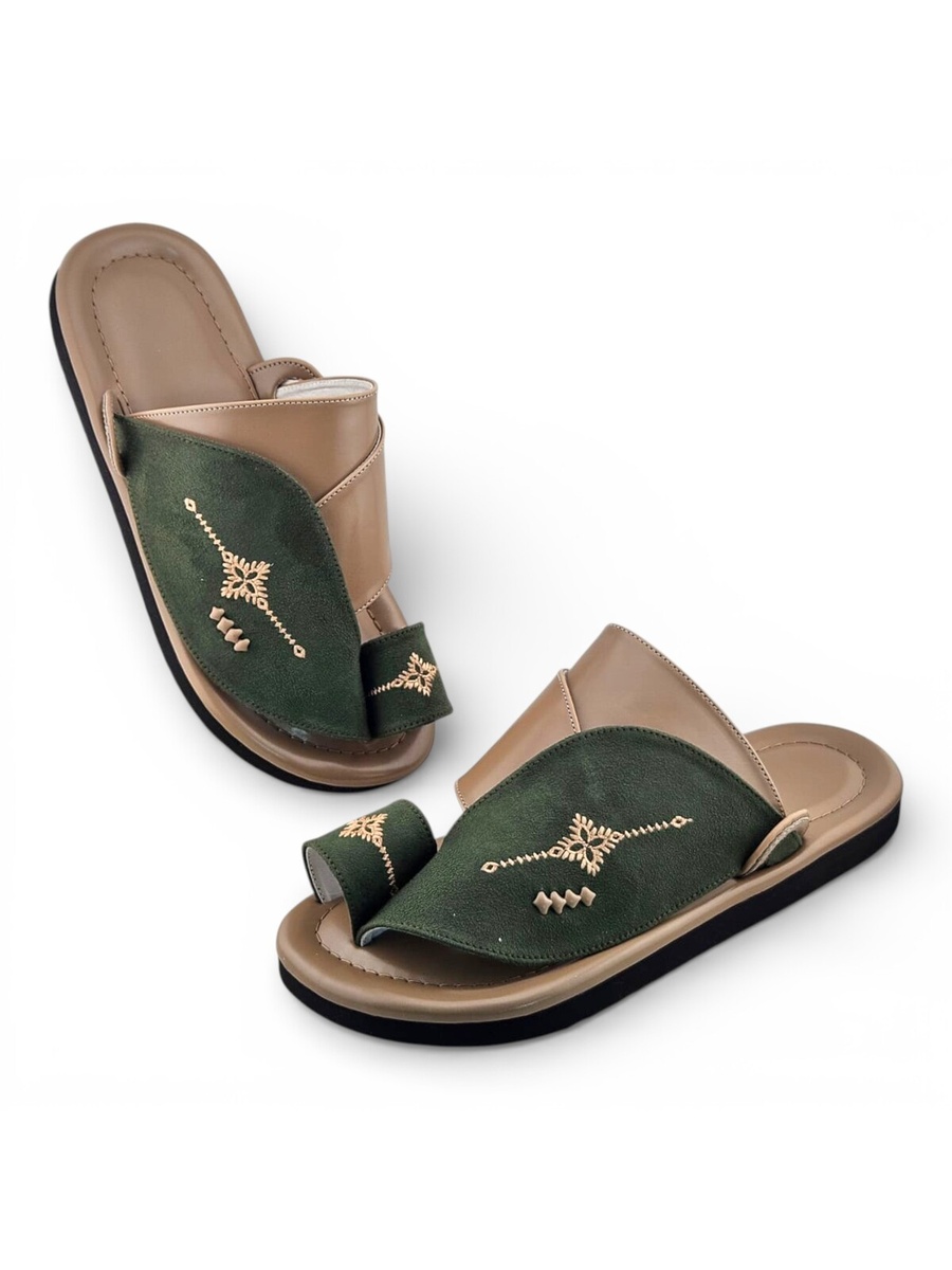 Multi-Color Embroidered Casual Sandals