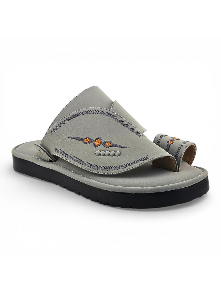 Grey Men Arabic Sandals Comfort