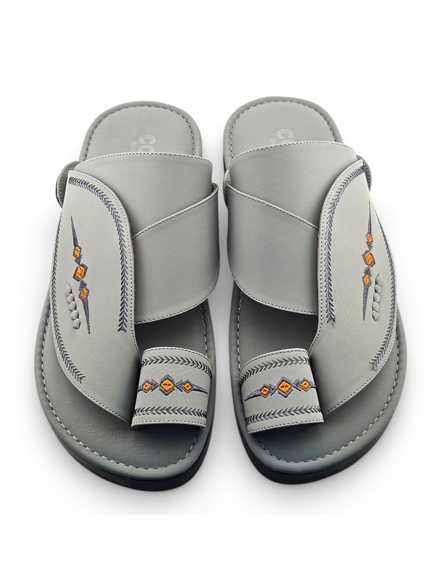 Grey Men Arabic Sandals Comfort