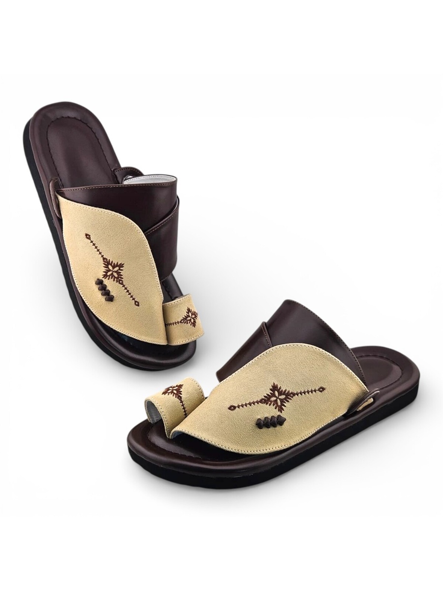 Multi-Color Embroidered Casual Sandals