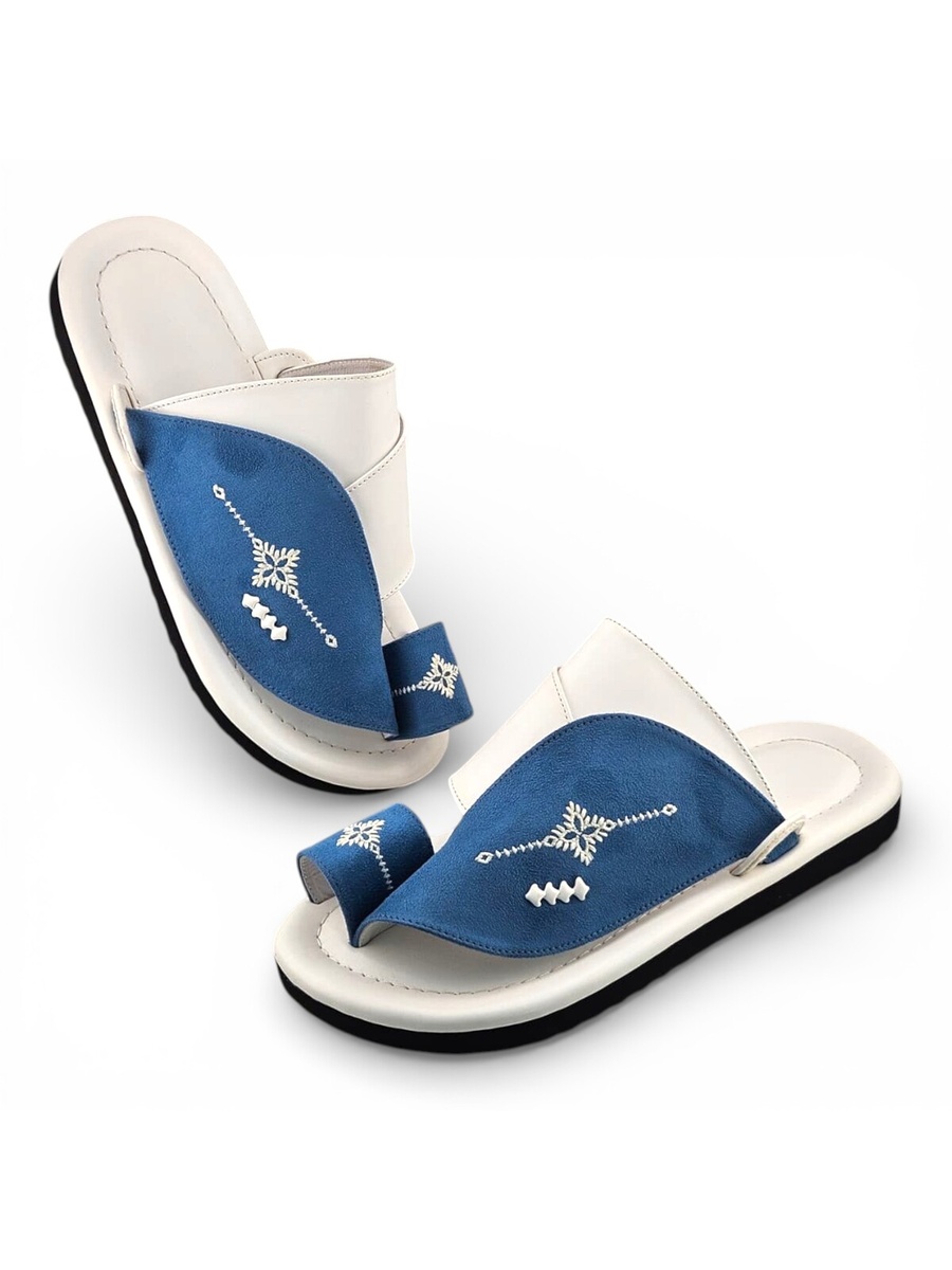Multi-Color Embroidered Casual Sandals