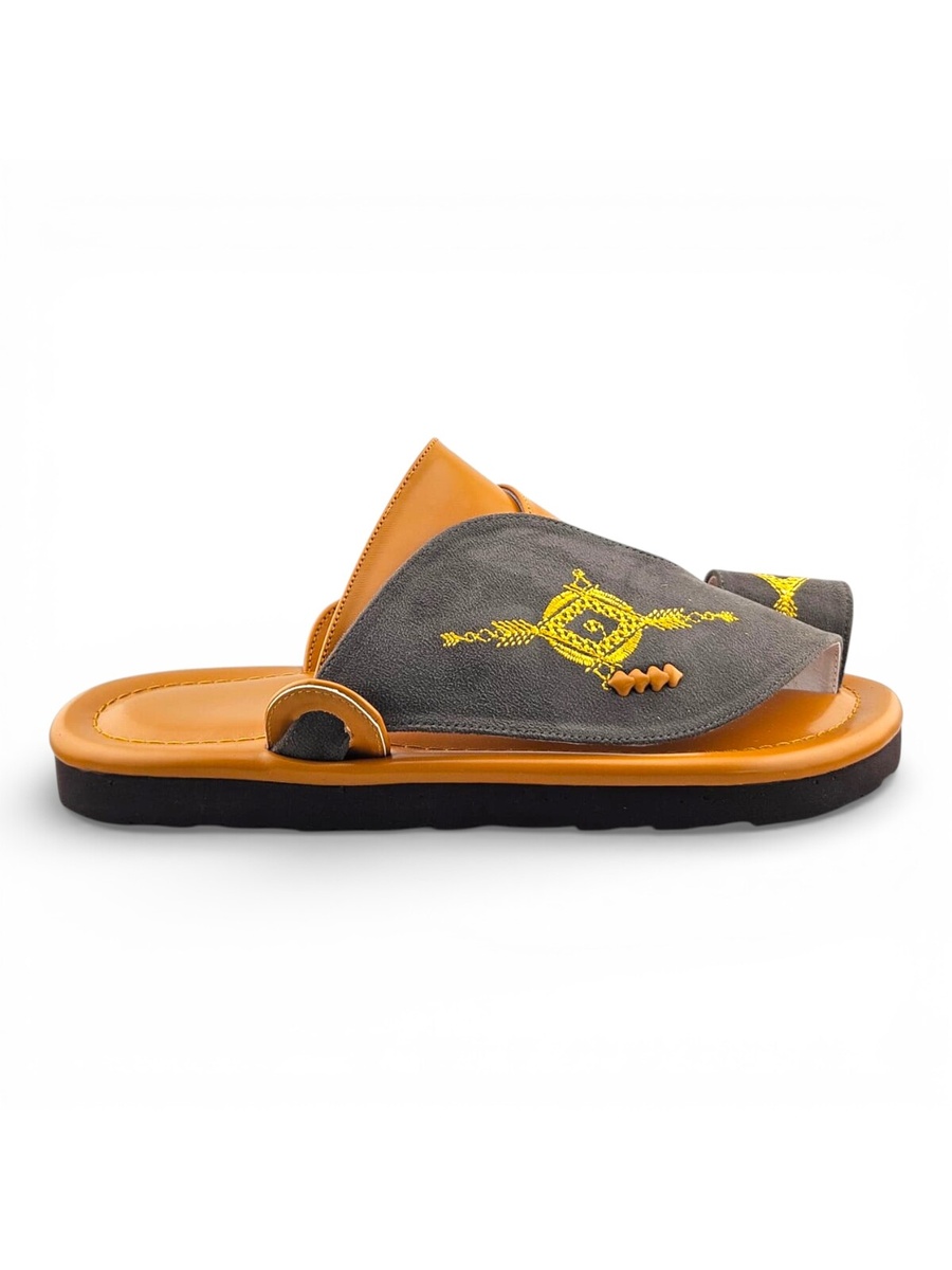 Men Multi-Color Embroidered Arabic Sandals