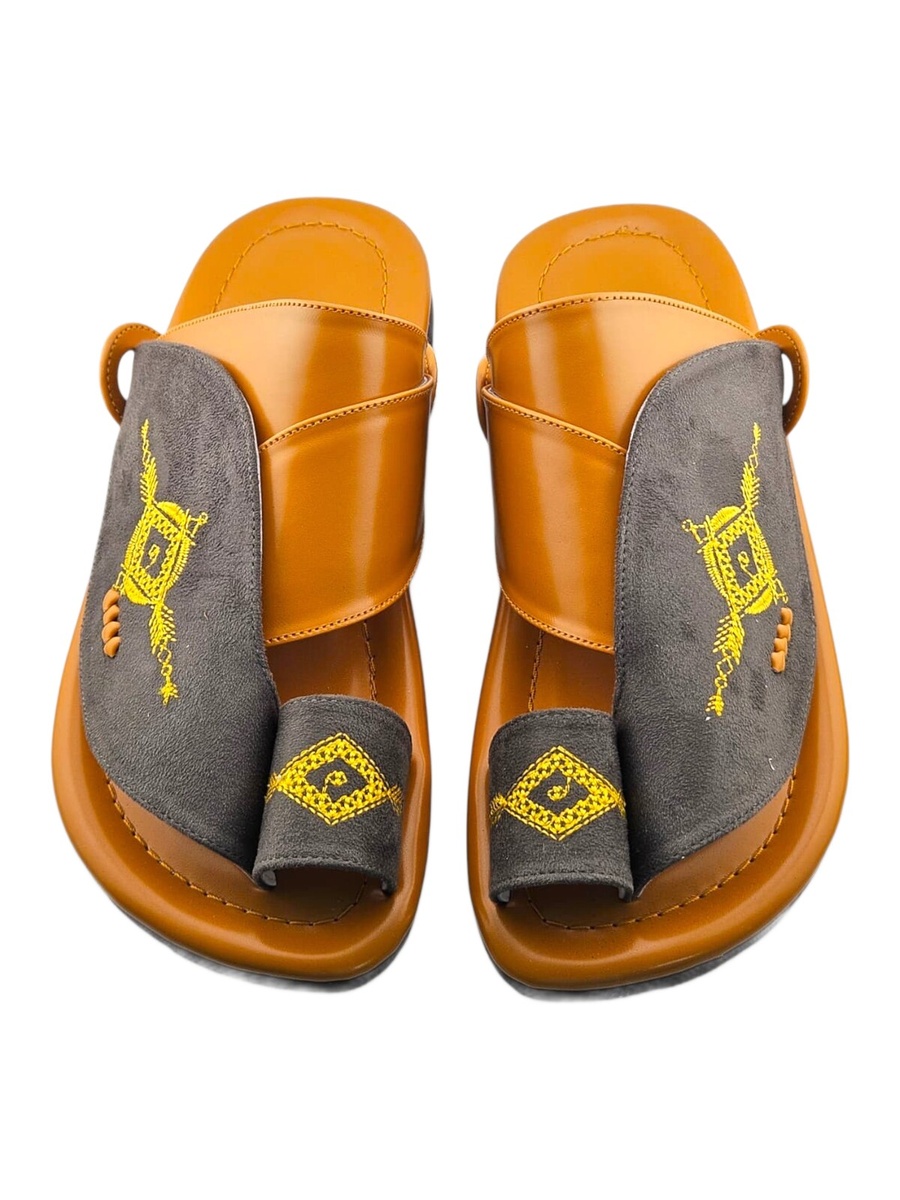 Men Multi-Color Embroidered Arabic Sandals