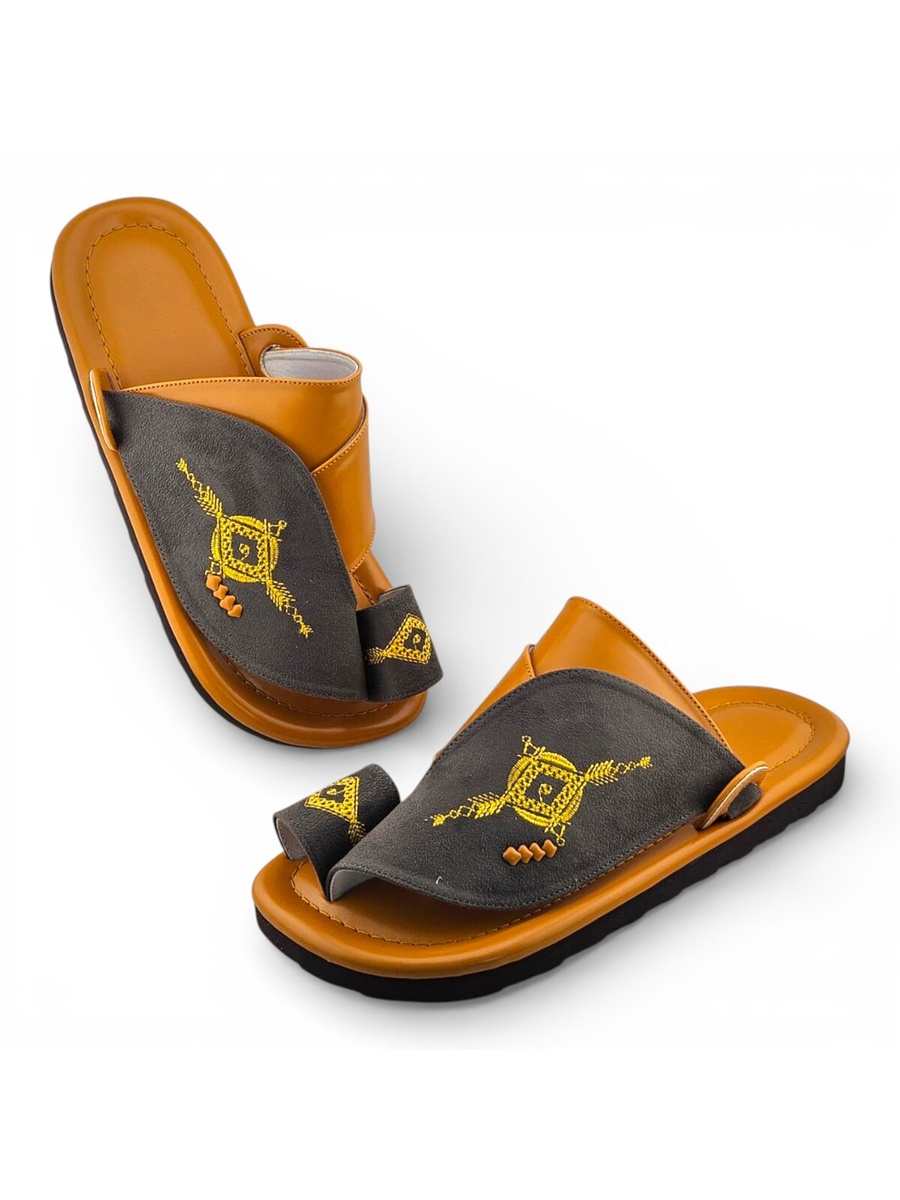 Men Multi-Color Embroidered Arabic Sandals