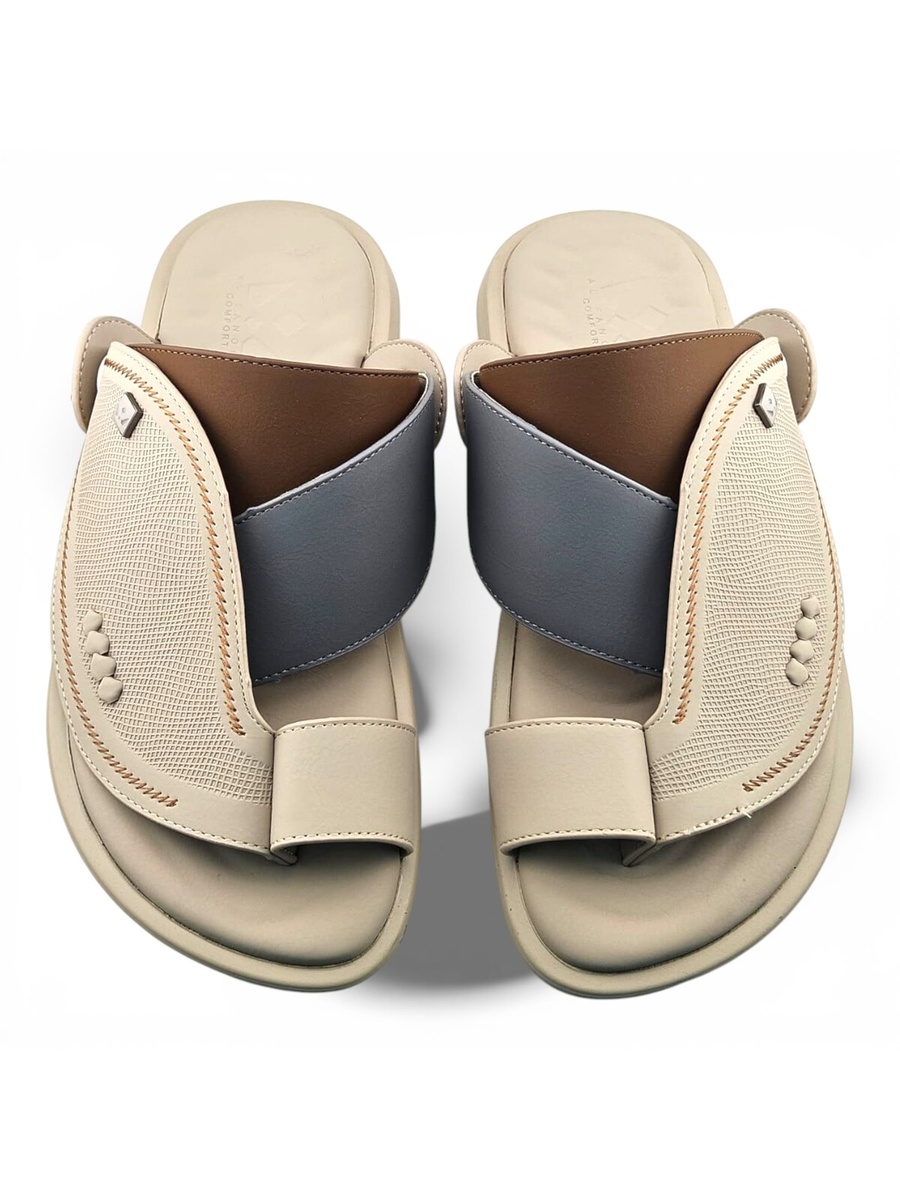 Men Multi-Tone Comfort Slippers