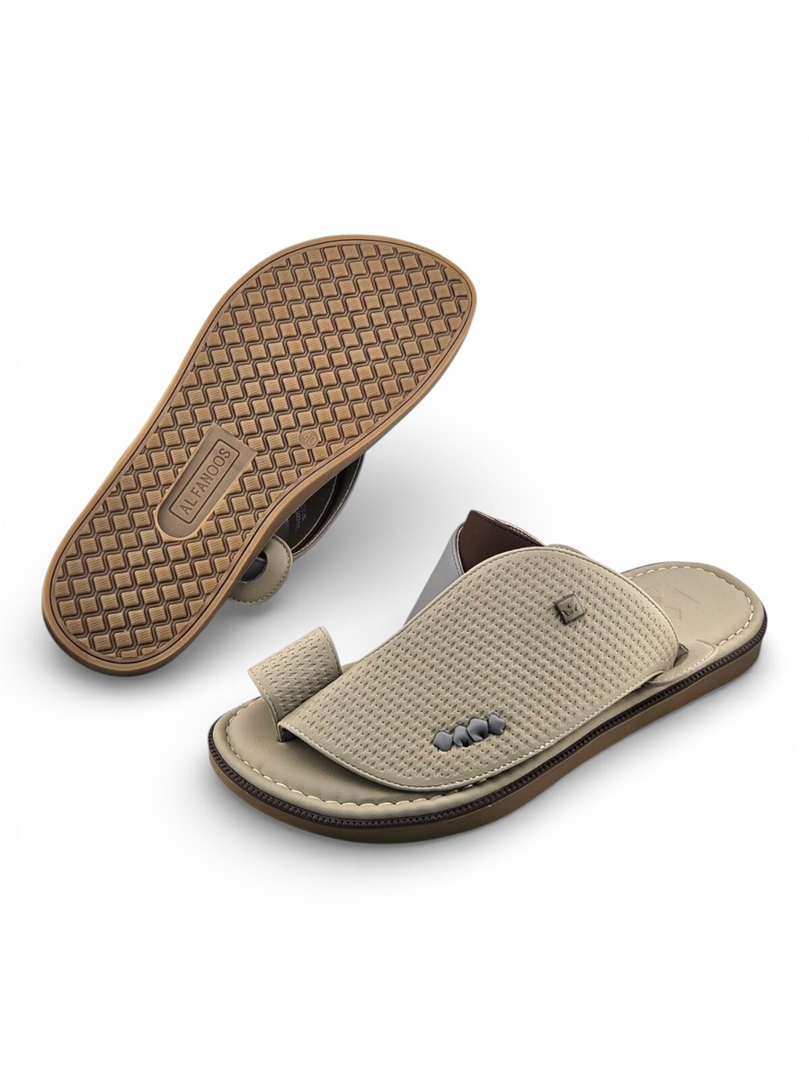 Men Perforated Comfort Slip-On Sandals