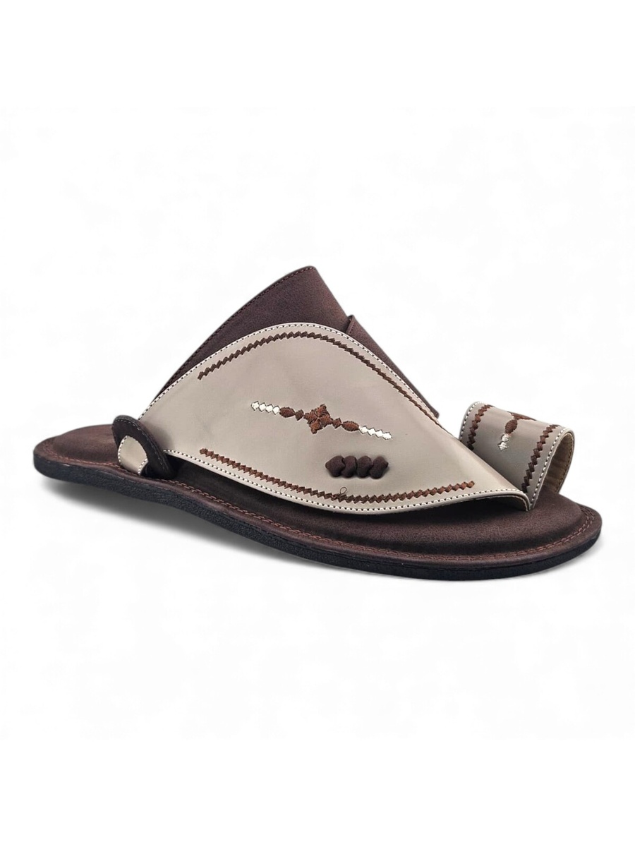 Men Elegant Silver Arabic Sandals