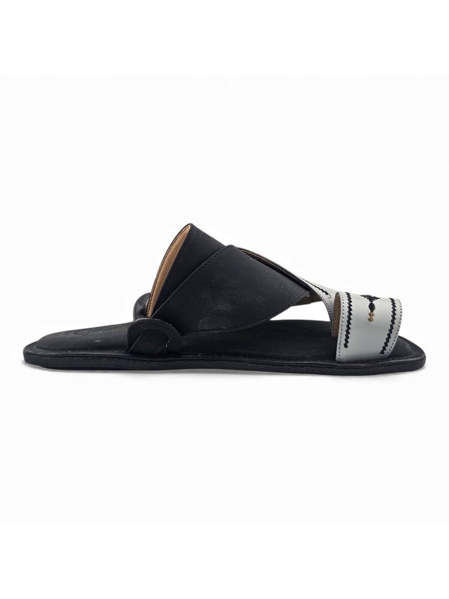 Men Silver Arabic Sandals 