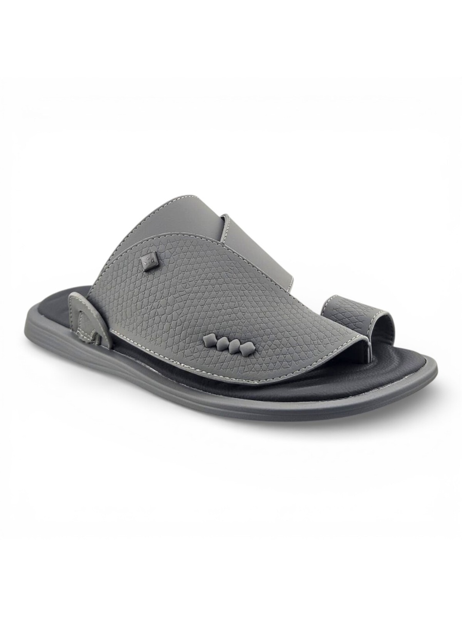 Men Grey Casual Comfort Sandals - Slip-On Design