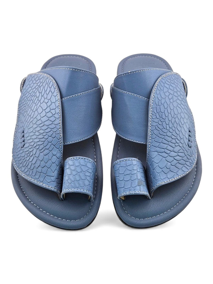 Men Blue Arabic Sandals Slippers