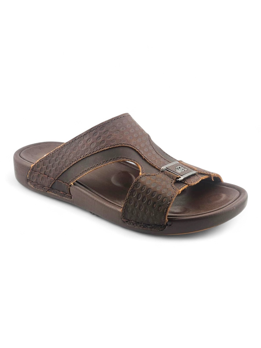 Men Brown Comfort Casual Sandals - Everyday Slip-On Style