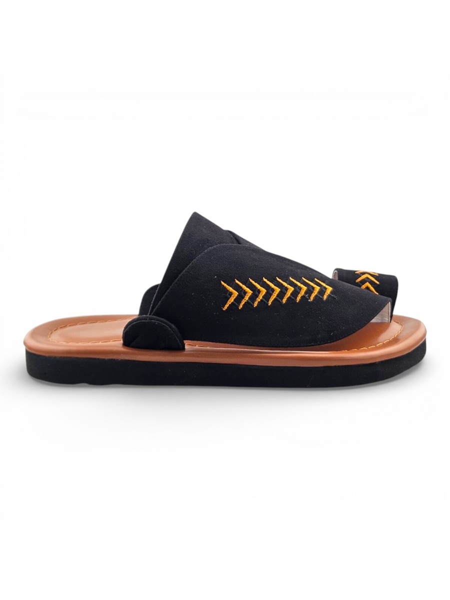 Multi-Color Embroidered Casual Sandals