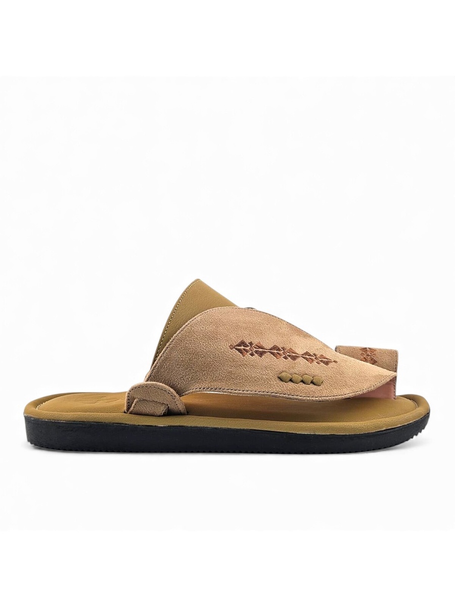 Men Beige Arabic Sandals