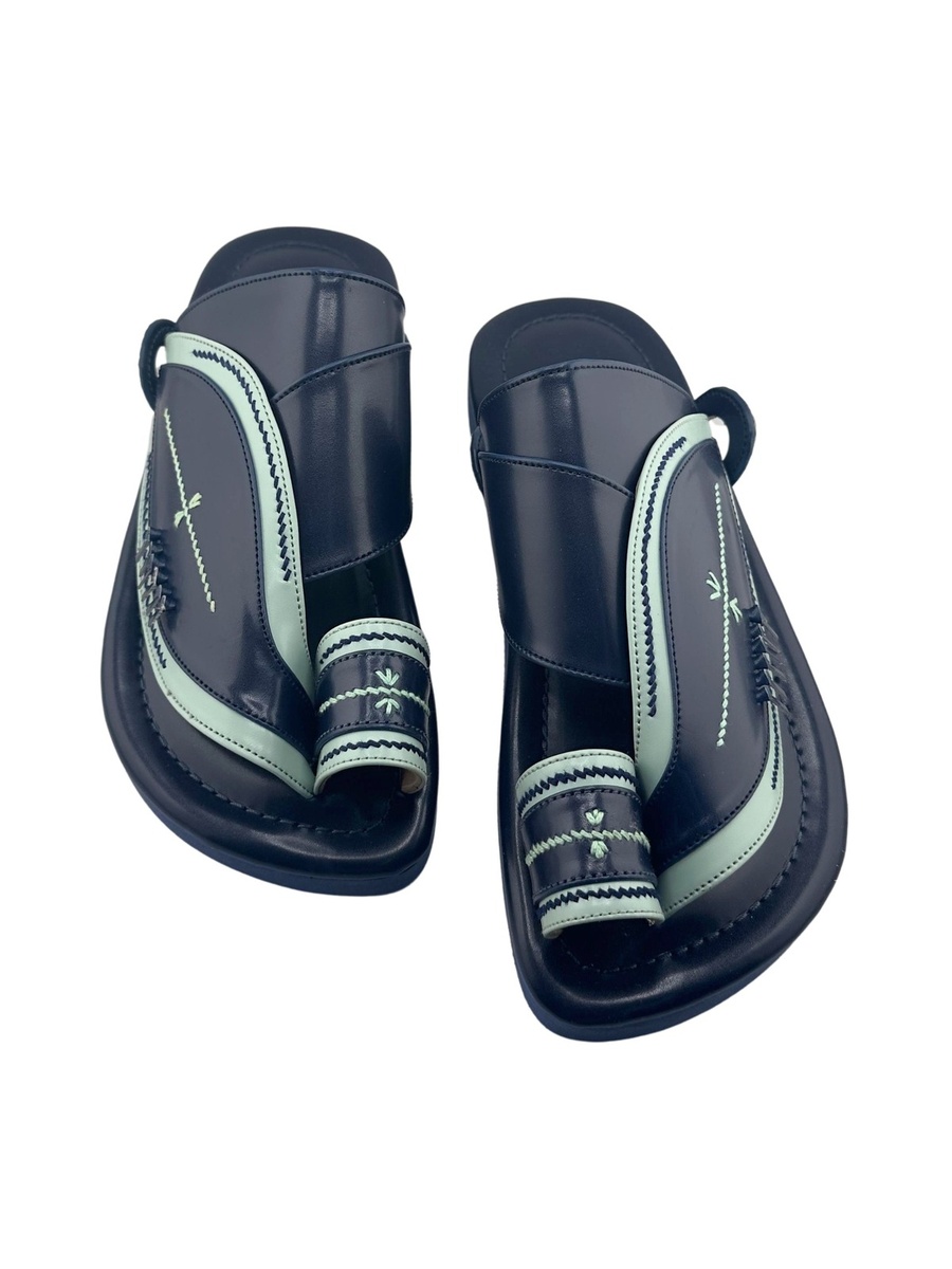 Men Blue Arabic Sandals 