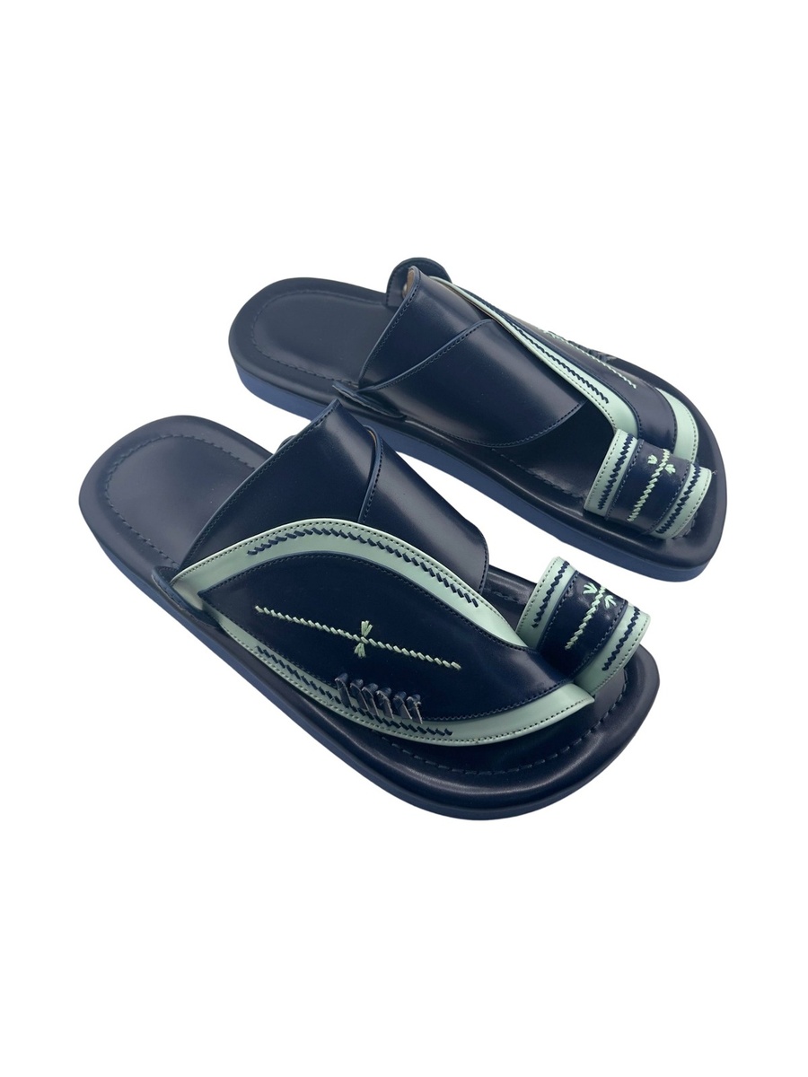 Men Blue Arabic Sandals 