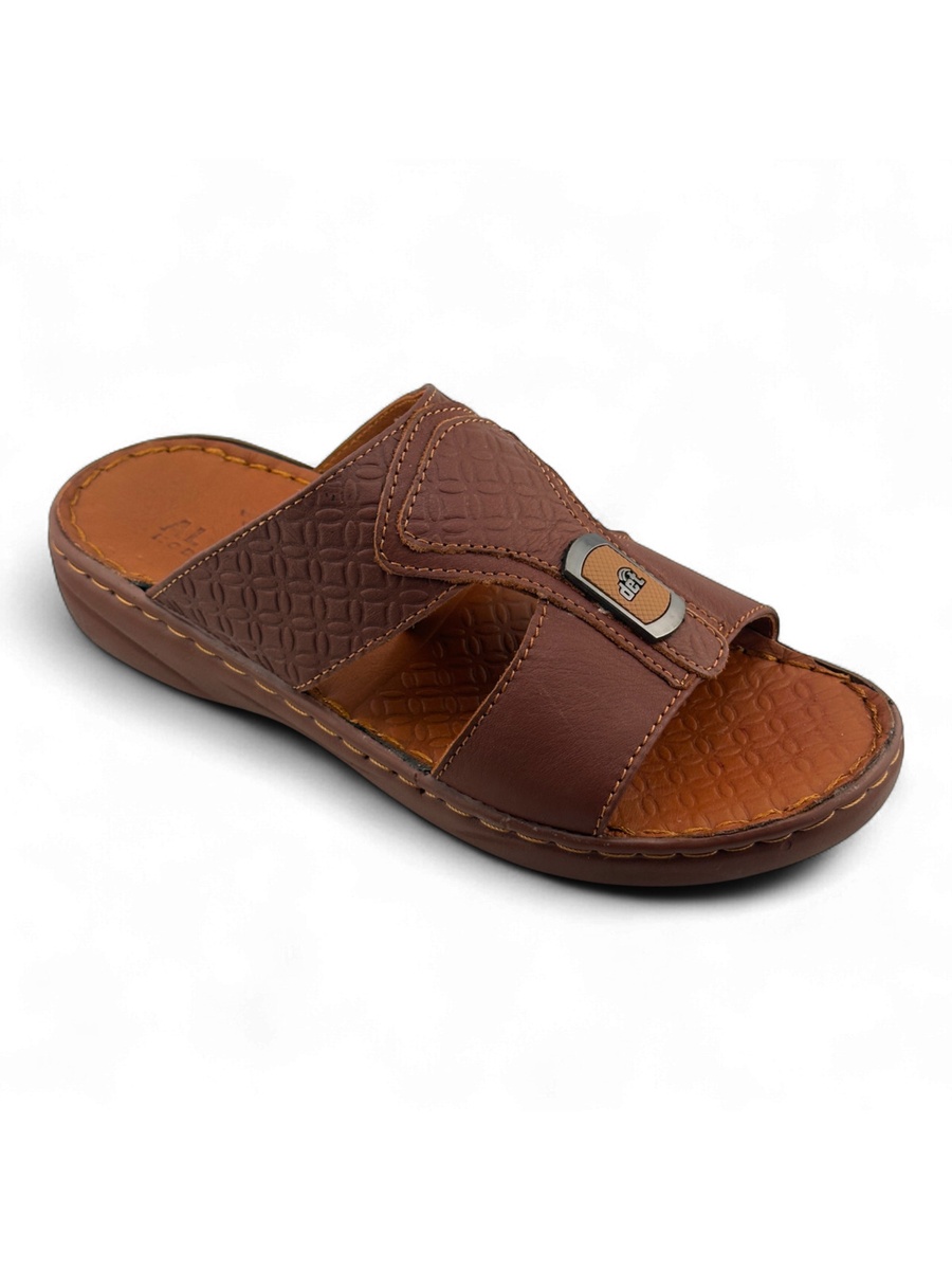 Men Premium Brown Leather Sandals