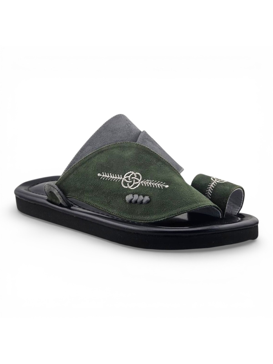 Multi-Color Embroidered Casual Sandals
