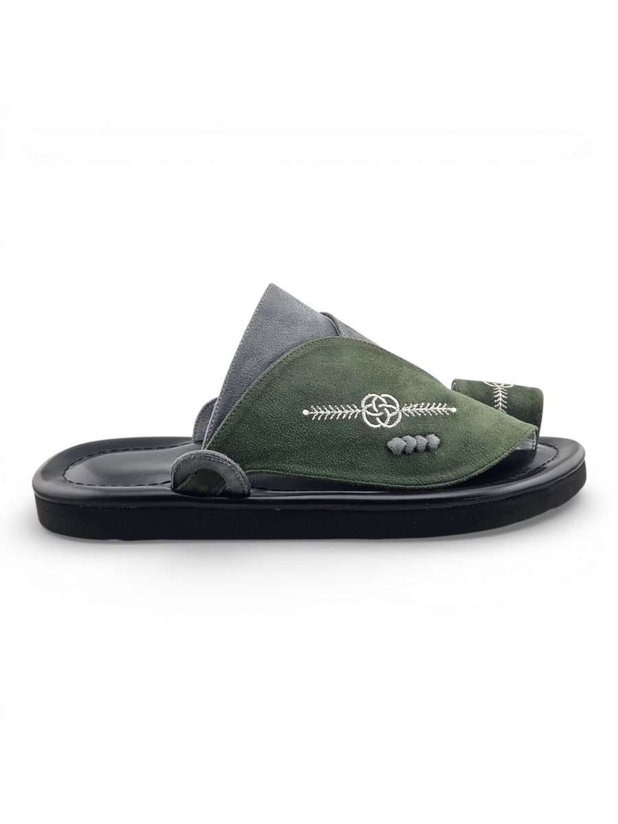 Multi-Color Embroidered Casual Sandals
