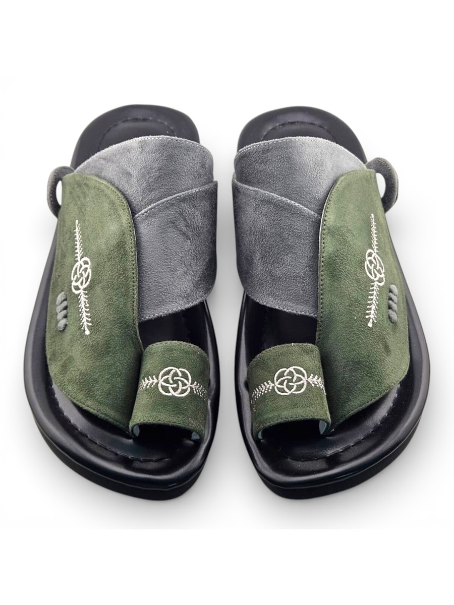 Multi-Color Embroidered Casual Sandals