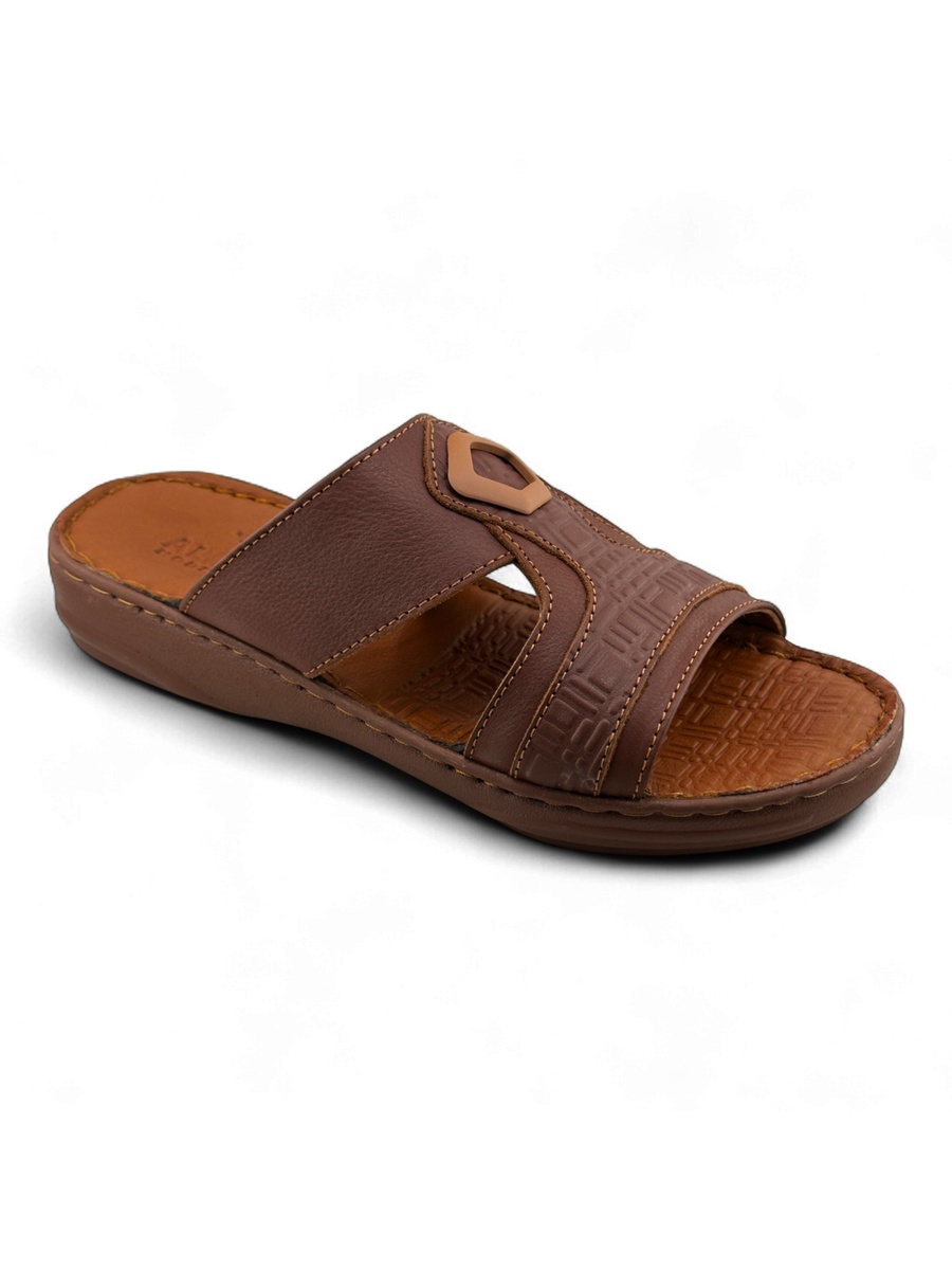 Men Premium Comfort Leather Sandals - Multi-Tone Casual Design