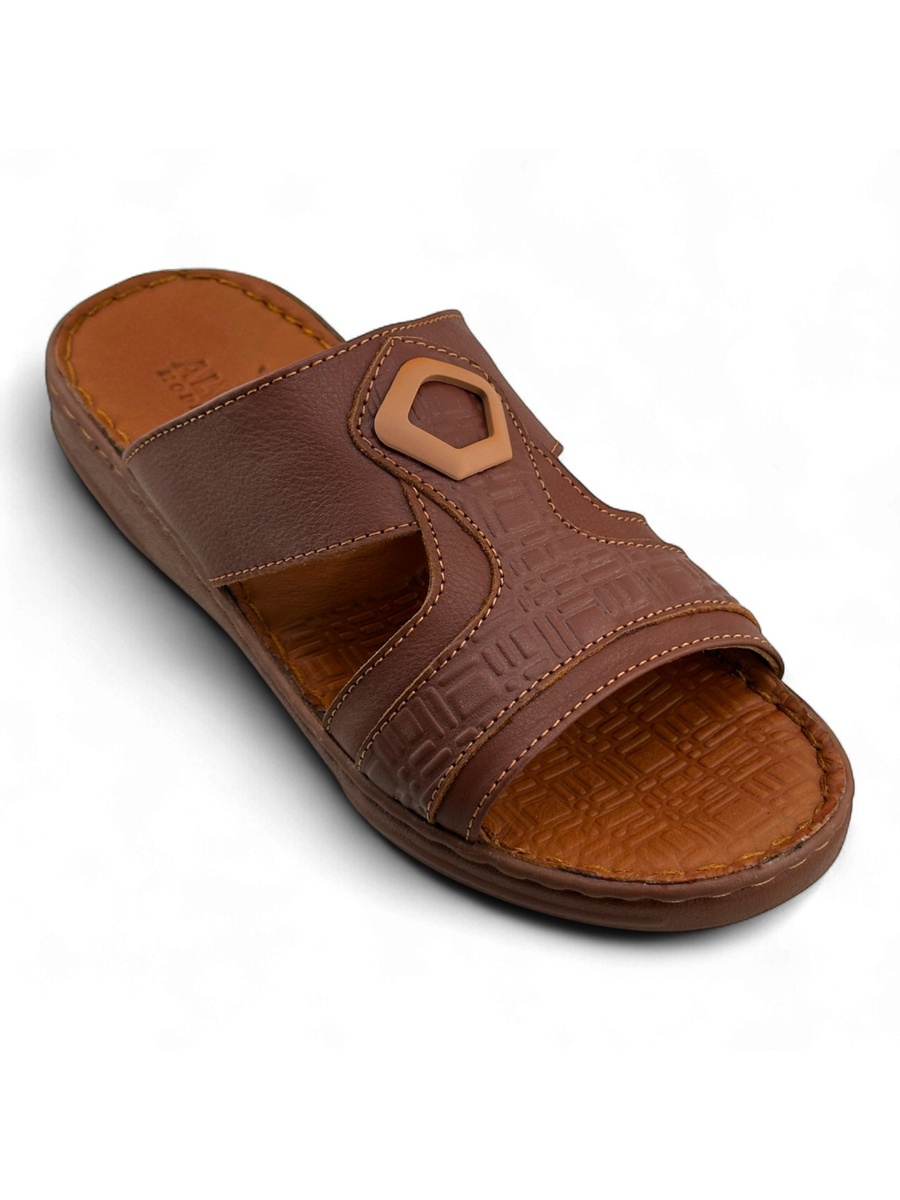Men Premium Comfort Leather Sandals - Multi-Tone Casual Design
