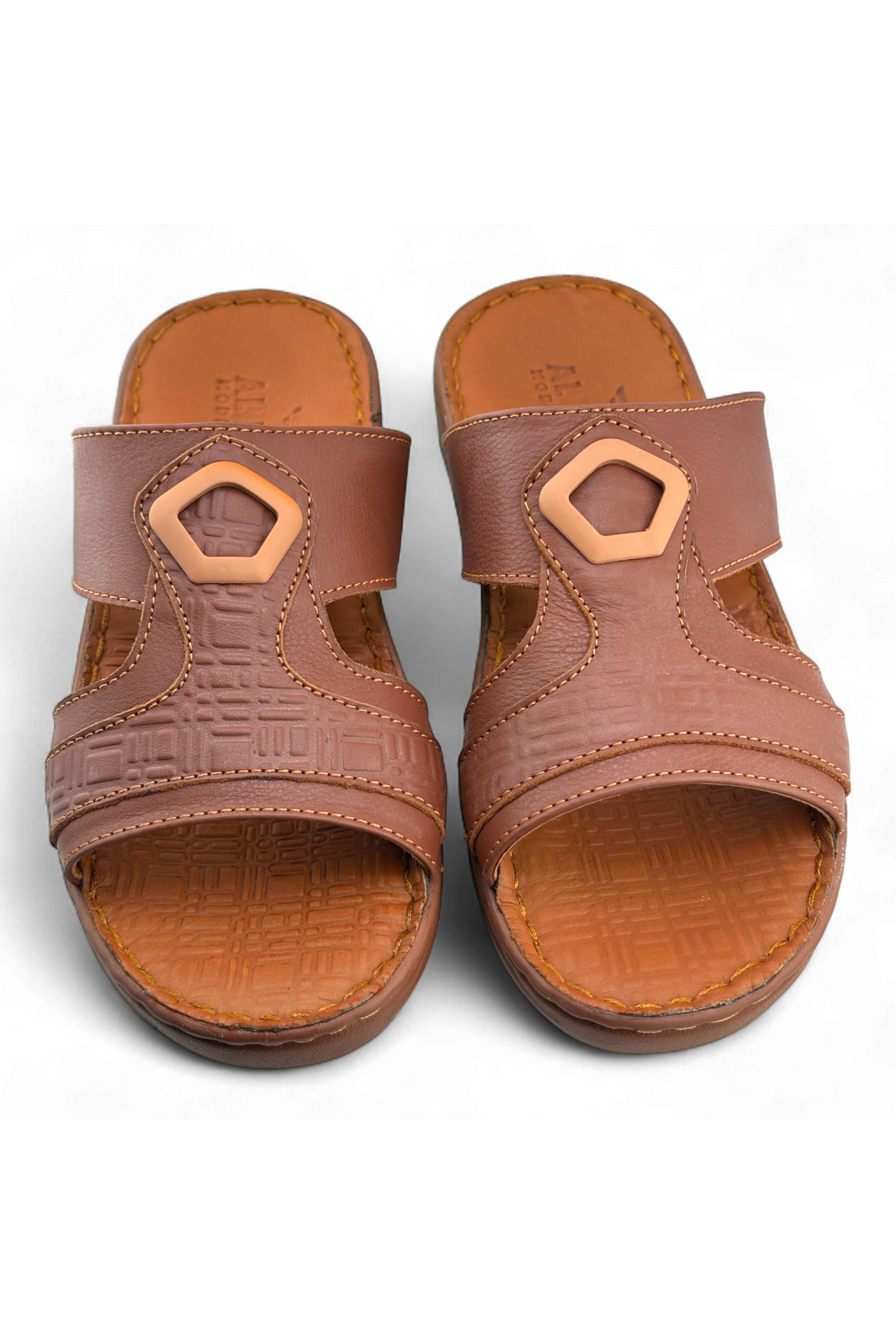 Men Premium Comfort Leather Sandals - Multi-Tone Casual Design