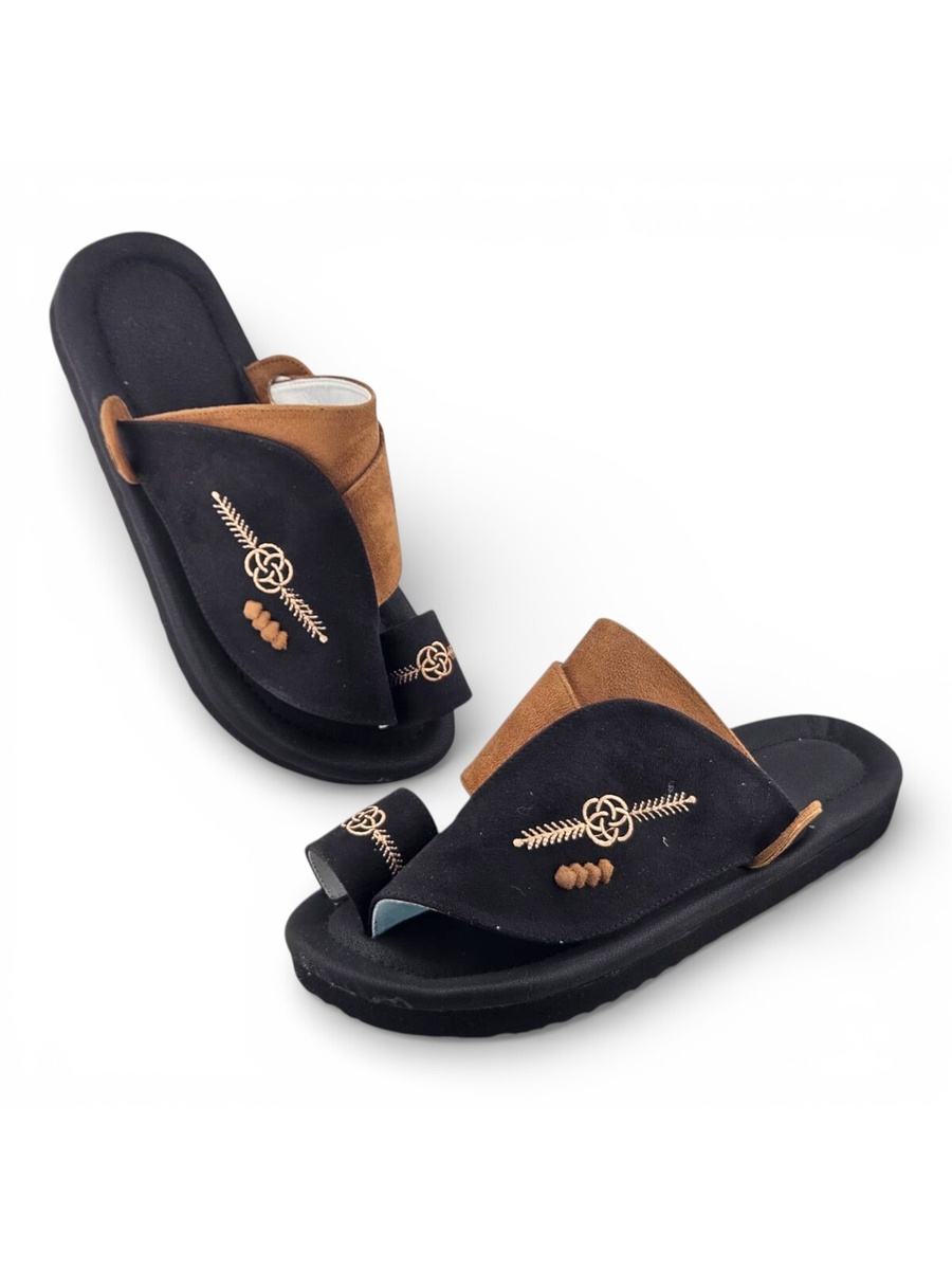 Multi-Color Embroidered Casual Sandals