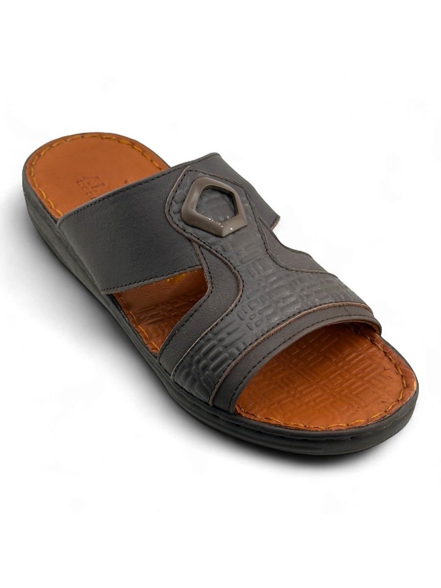 Men Classic Brown Leather Sandals