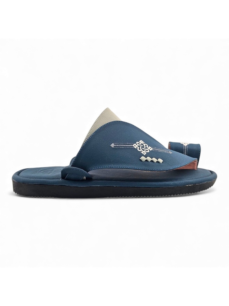 صندل عربي مريح للرجال باللون الأزرق