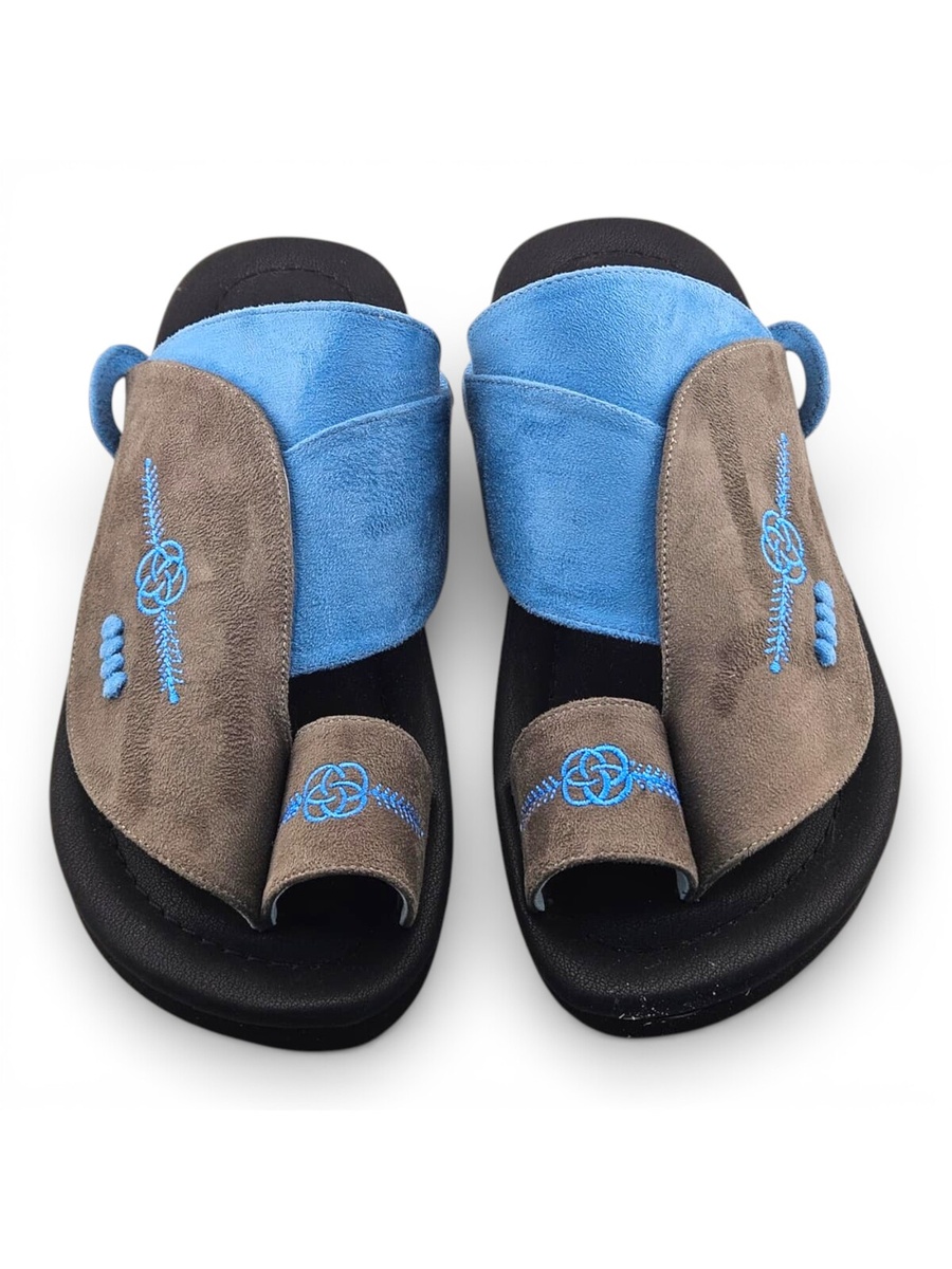 Multi-Color Embroidered Casual Sandals