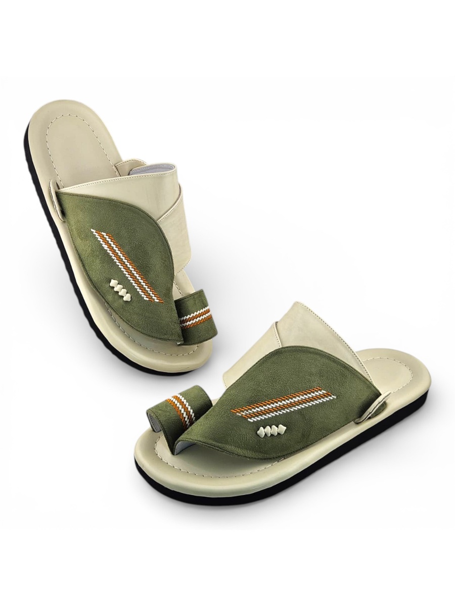 Multi-Color Embroidered Casual Sandals