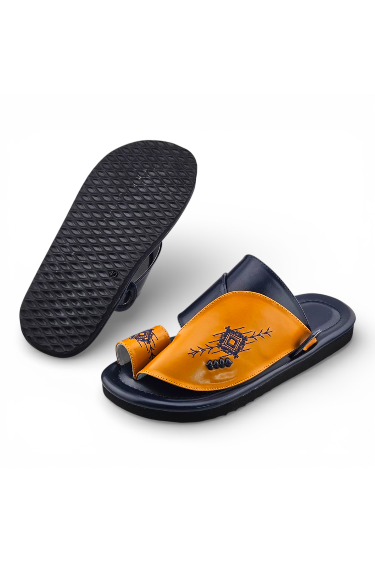 Multi-Color Embroidered Casual Sandals