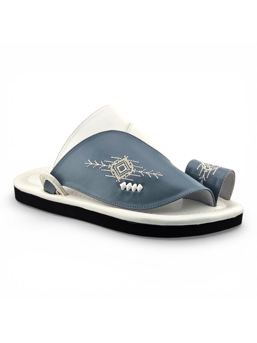 Multi-Color Embroidered Casual Sandals