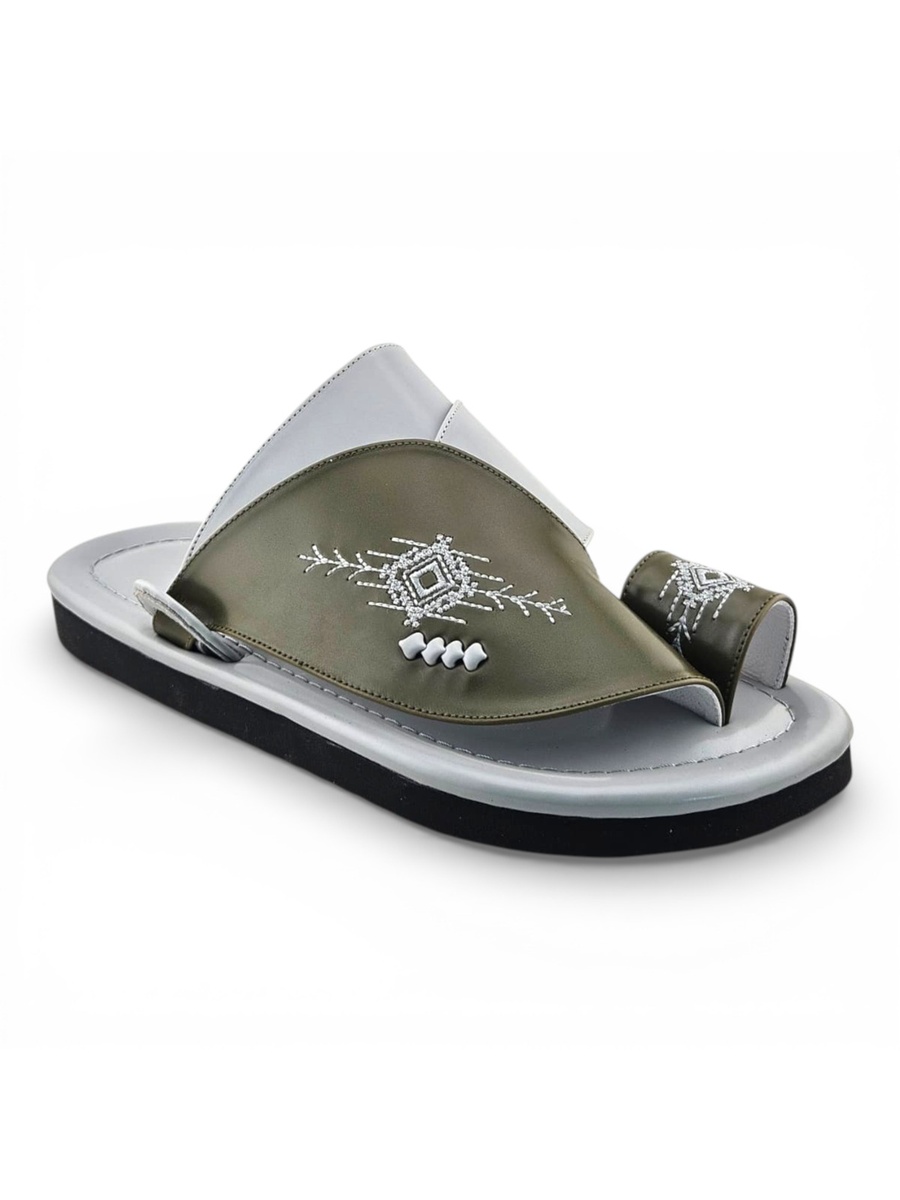 Multi-Color Embroidered Casual Sandals