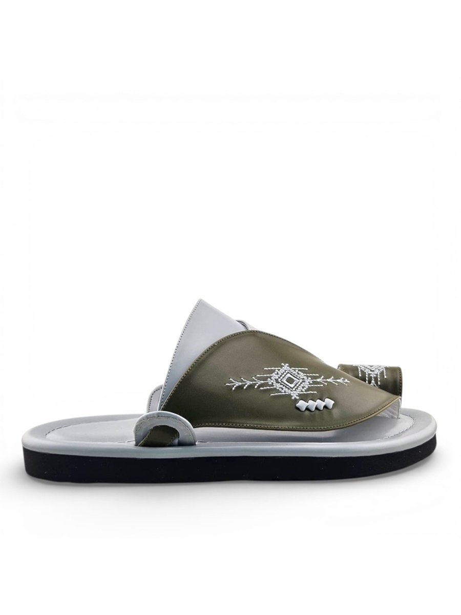 Multi-Color Embroidered Casual Sandals