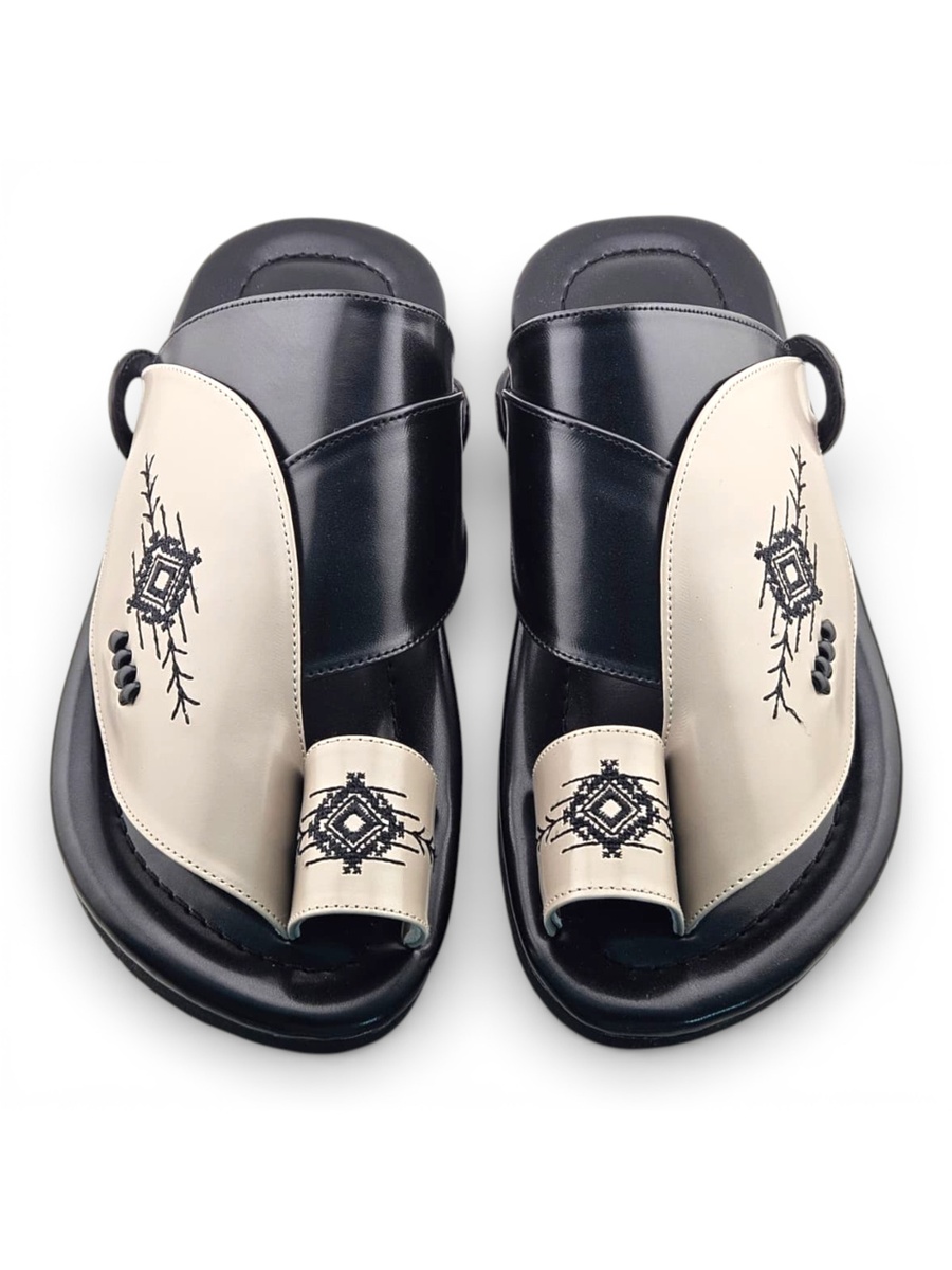 Multi-Color Embroidered Casual Sandals