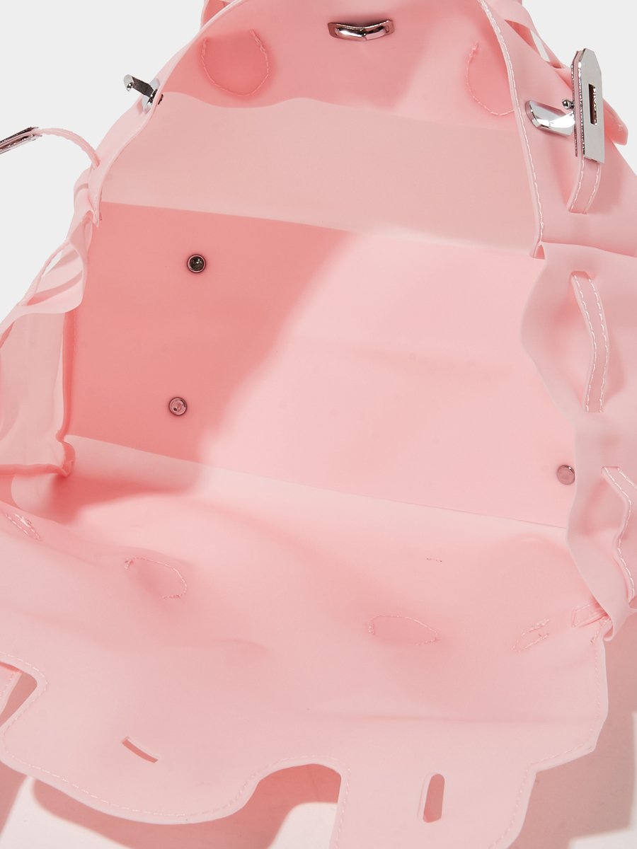 Pink Flap Jelly Shoulder Bag