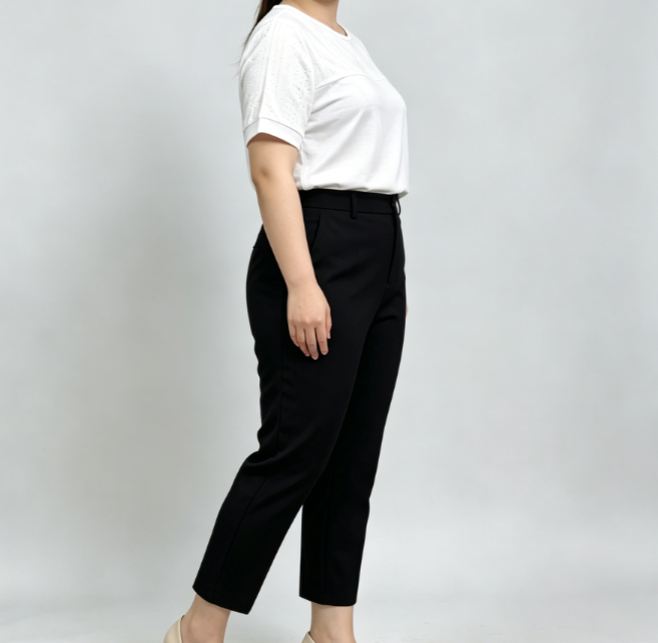 Plus Size White Eyelet Short Sleeve Top